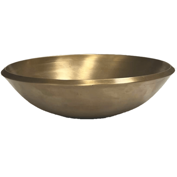 Front view of a kansa bowl